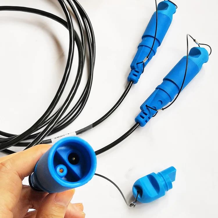KCK Push Fit Female Connector with leader cable for land geophone string KCK connector
