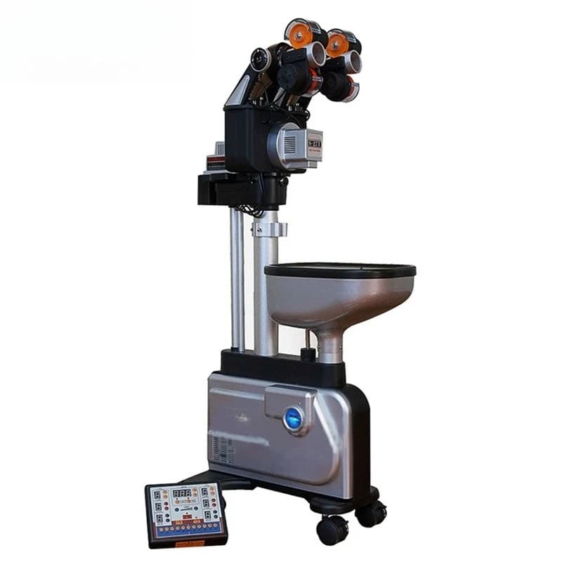 Table tennis service machine Double head floor type Exam alternating automatic serve actual combat sparring device
