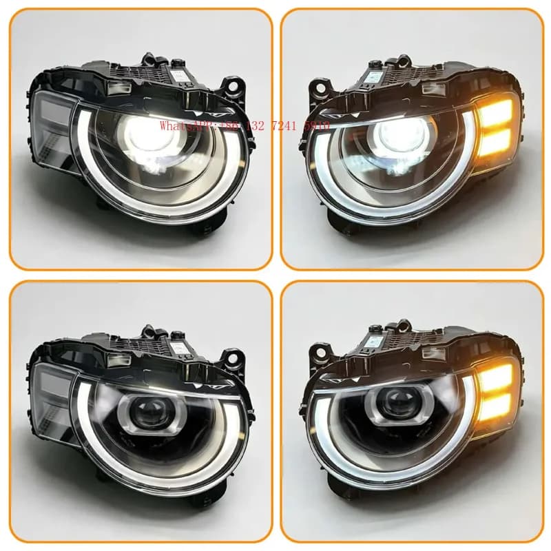 1 Pair Car Accessories Light Assembly LED Headlight Front Headlamp for  Defender 2020 2026