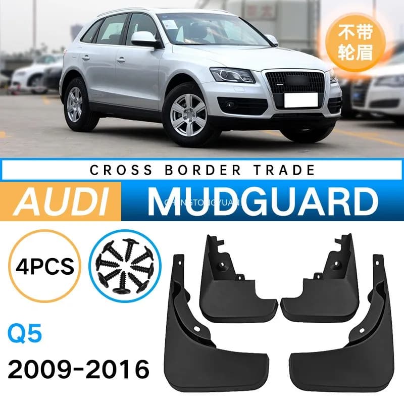 4PCS For Audi Q5 2009-2016 without wheel arches Car Mudguards Cover Front and Rear Parts Splash Proof Mud Flap Wheel Accessories