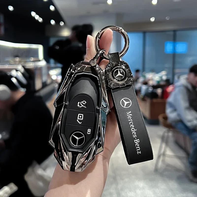Luxury Aluminum Key Cover for 2025 Mercedes E300L A200 GLC260 GLE350 GLA200 GLB220