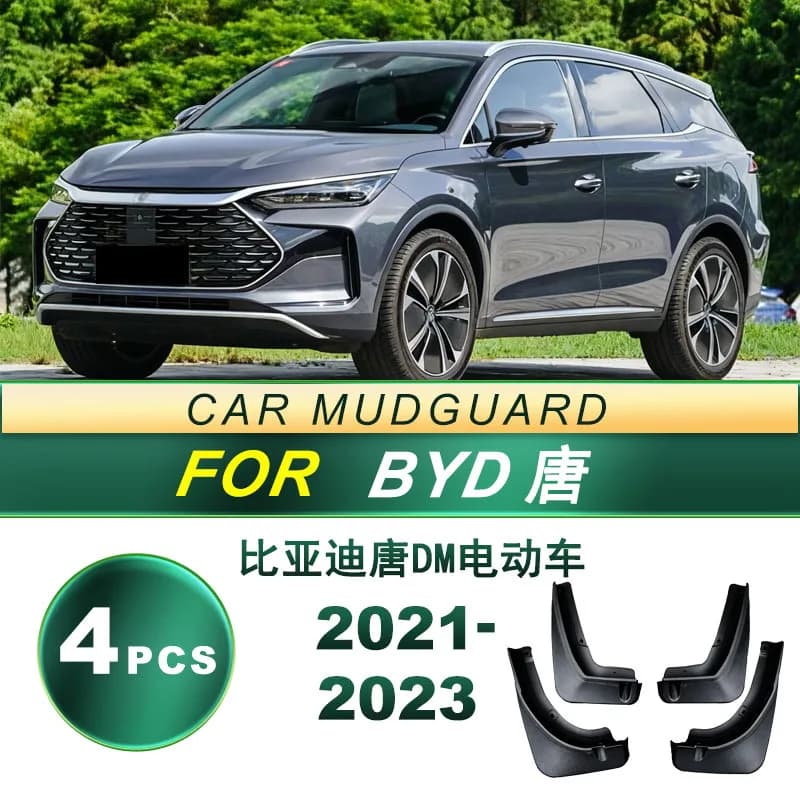 For BYD Tang DM 2021-2023 Upgrade Mud Flaps 4Pcs OEM Style Splash Guards Enhanced PHEV Protection Complete