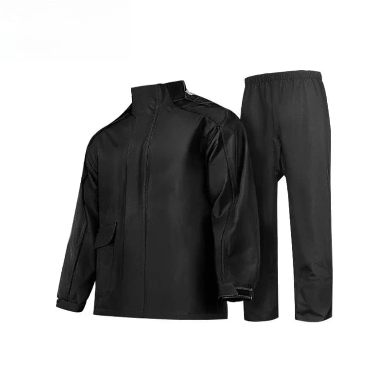 Raincoat rain pants set motorcycle split body rainstorm protection adult reflective riding poncho