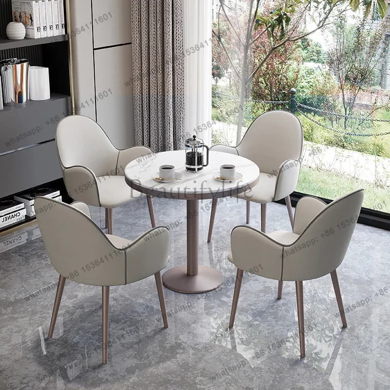 Wood Conference Dining Table Nordic Modern Luxury Living Room Dining Table Space Saving Round Chairs Muebles Kitchen Furniture