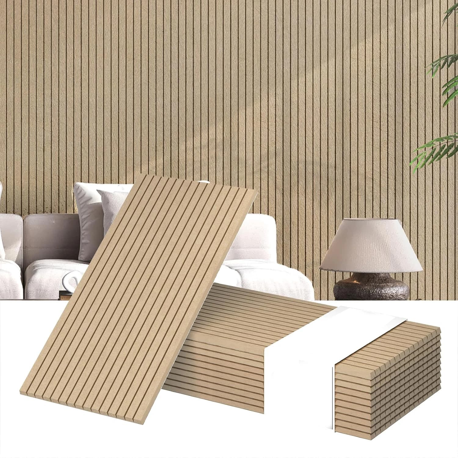 47x24" Large Home Decor Soundproof Acoustic Wall Panels Decorative Sound-absorbing Panels Felt Cork Tiles Bulletin Pin Boards