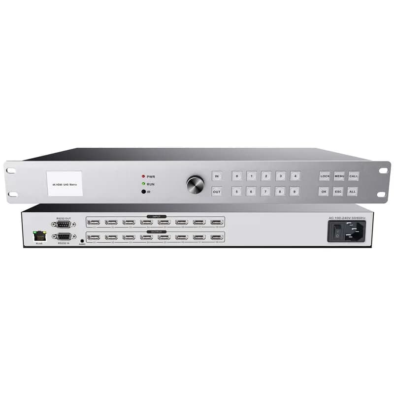High definition 8x8 4K 30Hz All-in-One Matrix Switch Separator Professional Audio Video and Lighting Smart EDID