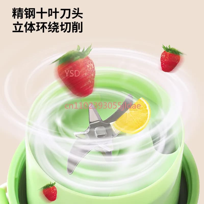 Rechargeable Portable Mini Juicer Cup, Multifunctional Electric Fruit Blender