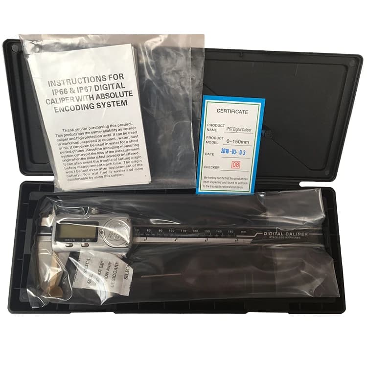 IP67 High-precision Waterproof Electronic Digital Display Vernier Caliper, Made of Durable Stainless Steel Material