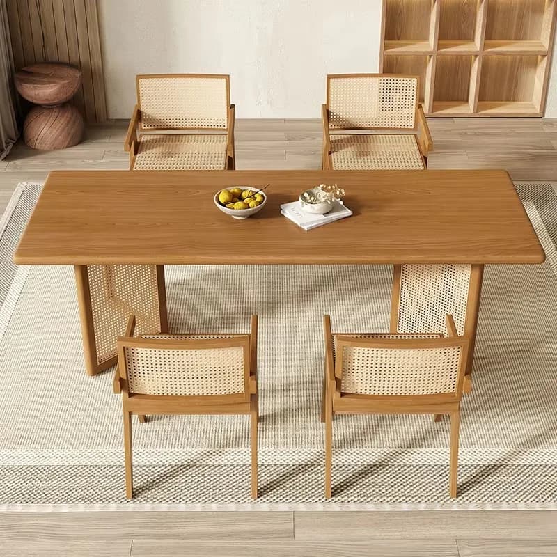 Unique Event Organizer Table Study Floor Wooden Office Salon Restaurant Table Nordic Rectangular Mesas De Comedor Home Furniture