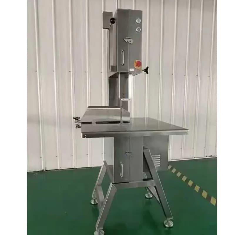 New Butcher Bone Saw Machine with Safety Guard 220V Commercial Use High Efficiency