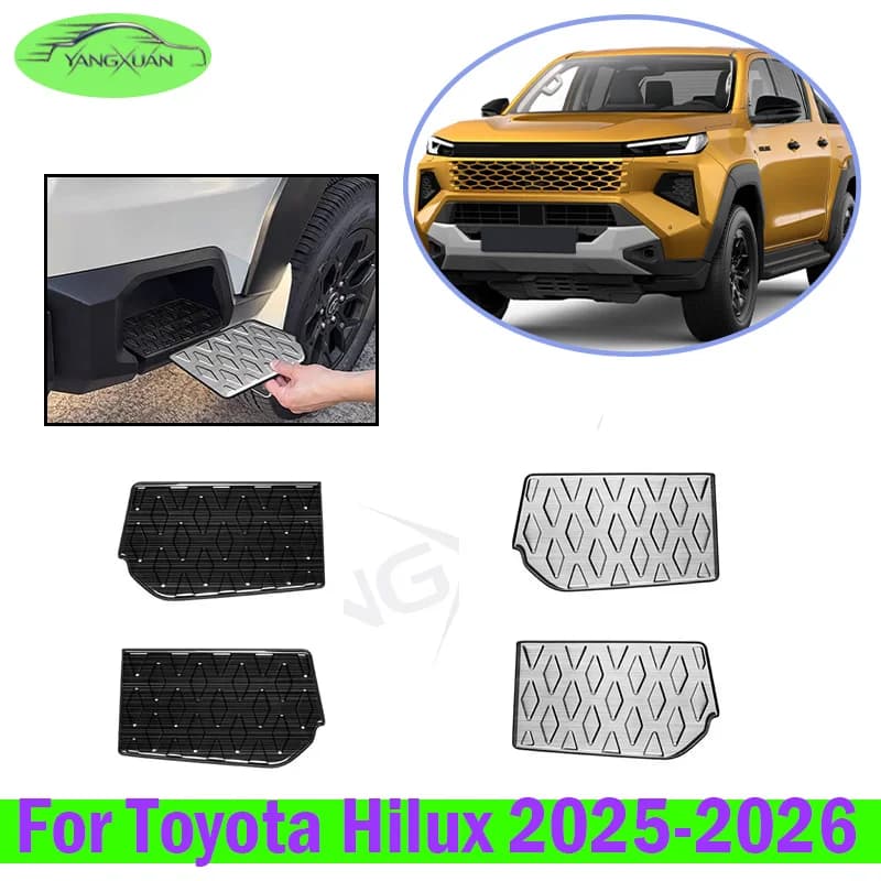 Rear Bumper Side Anti-slip Pad For Toyota Hilux 2025-2026 Anti-scratch Decor Accessories