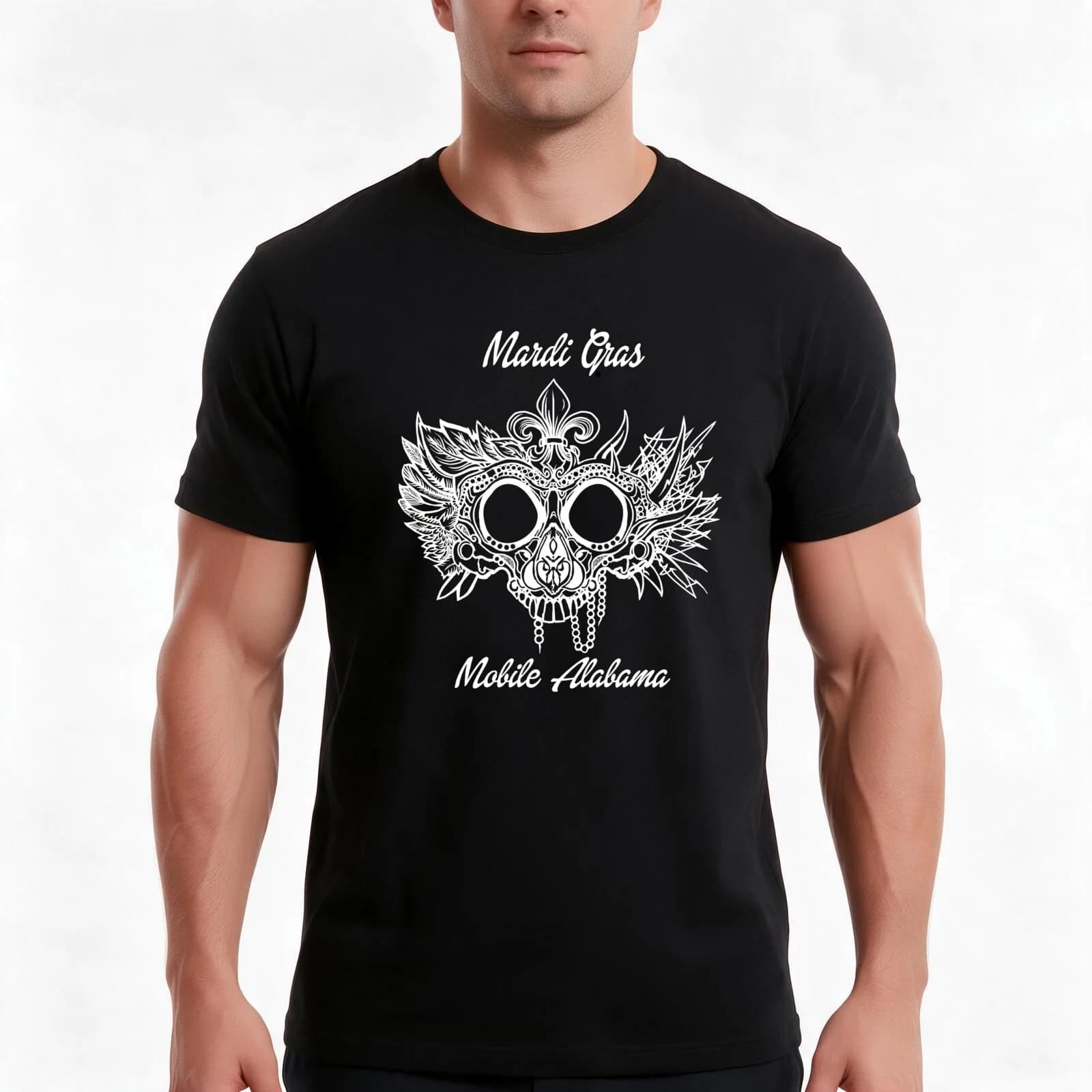 Debauchery Mask 2 T-Shirt, Summer Casual Cotton Tee, Oversized Streetwear Tops, Vintage Graphic Print, Loose Fit Short Sleeve