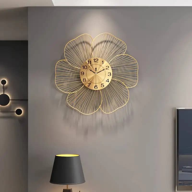 Elegant Glow Design Wall Unique Personalized Clock Modern Aesthetic Wall Clock Art Silent Relogio De Parede Room Decoration