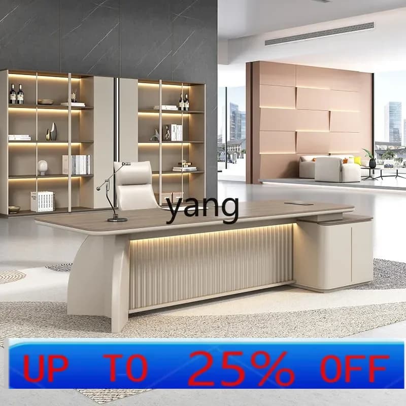 LMM boss supervisor desk and chair combination office simple modern light luxury paint atmosphere manager desk