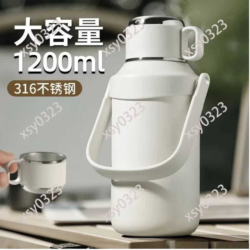 Portable 316 Stainless Steel Insulated Cup Lightweight Outdoor Travel Sports Water Bottle