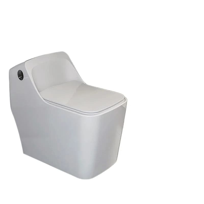 New square toilet siphon household silent flush small apartment side press flush toilet