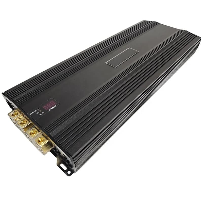 2pcs 18000Wrms Car Amplifier  Brazilian Style Car Amplifier Upgraded Panel With Voltage Display Remote Control Monoblock Car Amp