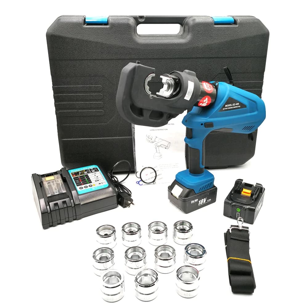 Battery Wire Crimper EZ-400 Hydraulic Power Press Tool Clamp