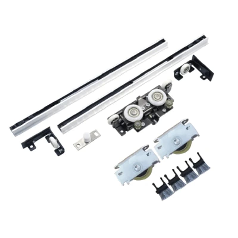 M973 60kg Capacity Wall Mounted Wood Door Roller System Soft Close Trackless Magic Sliding Door Roller System