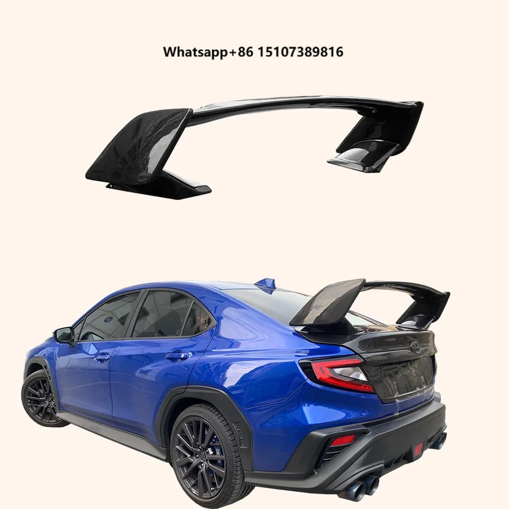 For  WRX STI S4 VB 2021-24 Carbon KZA Style Rear Trunk GT Spoiler Wing