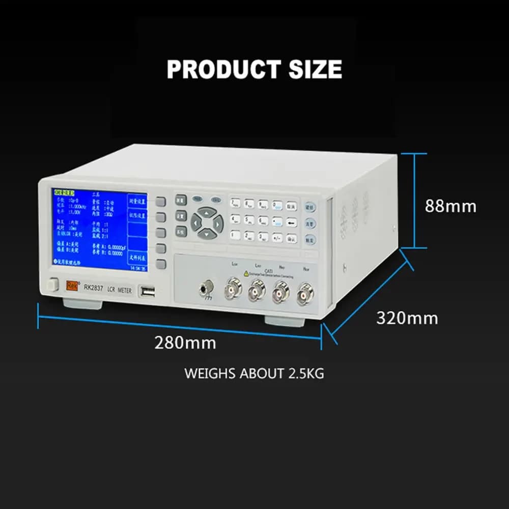 Digital bridge LCR tester capacitance resistance and inductance nF/nH/mΩ tester Inductance Capacitance Resistance Tester