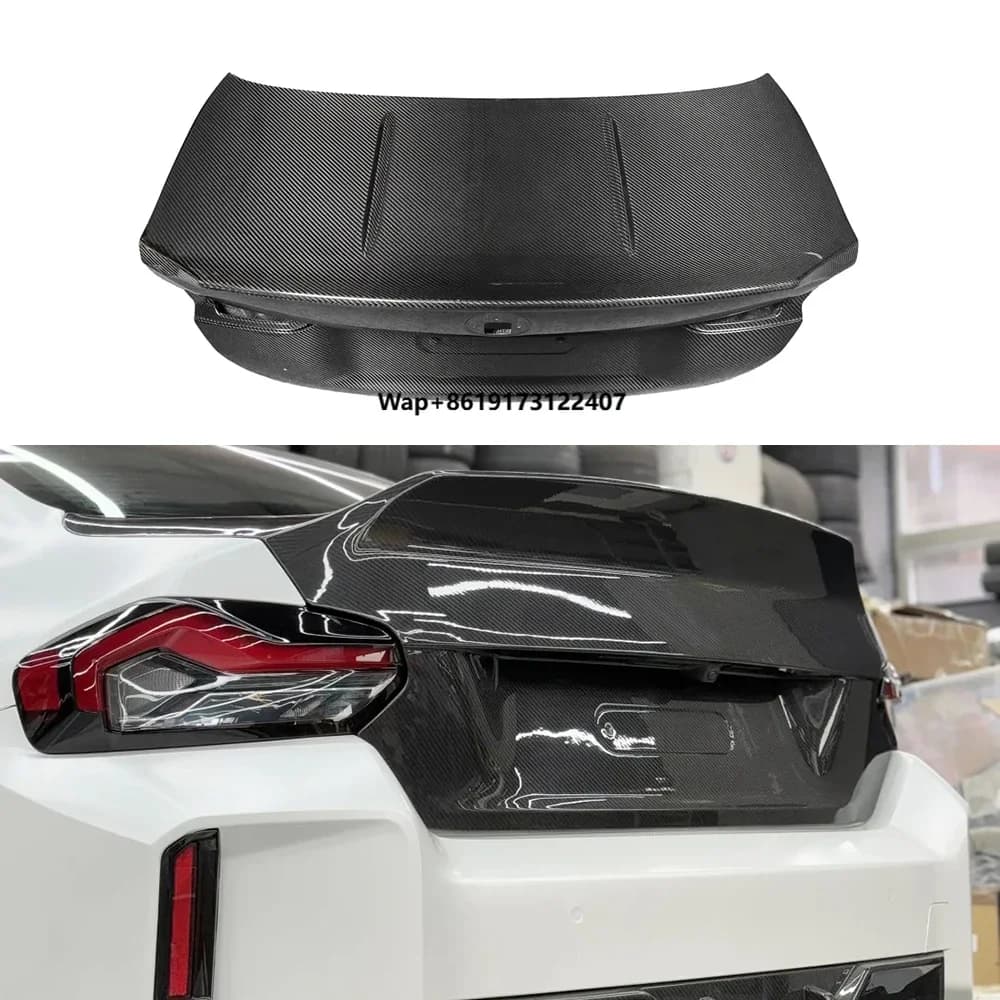 Dry Carbon Fiber Rear Trunk Lid Boot Kit Bodykit for M3 M4 G80 G82 2021-2023