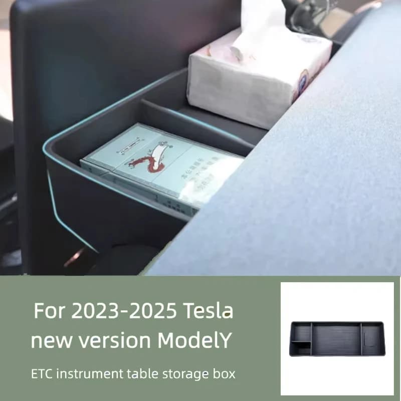 For 2023-2025 Tesla New Version ModelY ETC Instrument Cluster Storage Box Central Control Instrument Cluster Storage Box