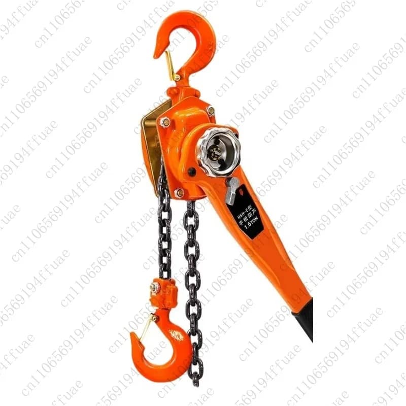 Manual Chain Hoist Hand Chain Block Hand-Operated Hoist Manual 0.75T 6M Hand-Operated Cable Tensioner