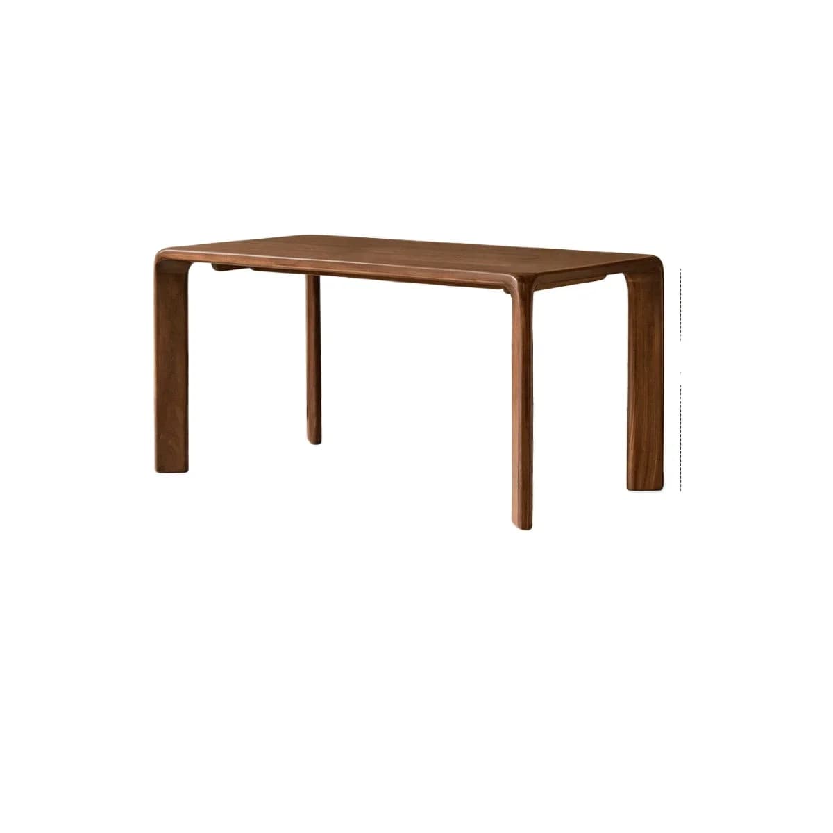 CX solid wood dining table black walnut tenon and mortise integrated table restaurant light luxury dining table