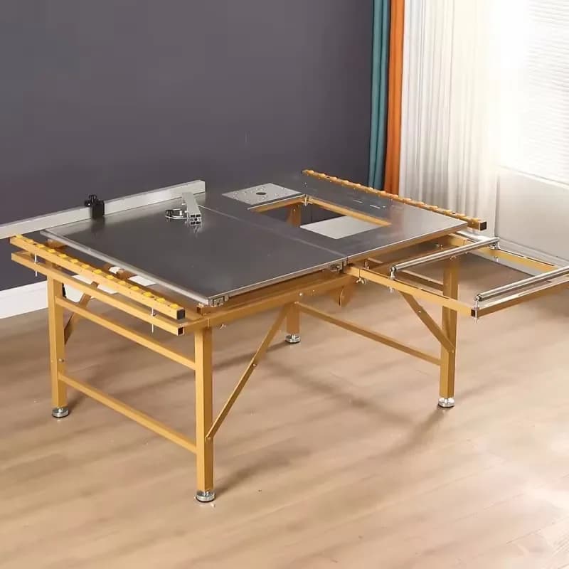 Woodworking Workbench Used with Various Machines WJ80 Factory Directly Supply Commercial Foldable Sliding Saw Table