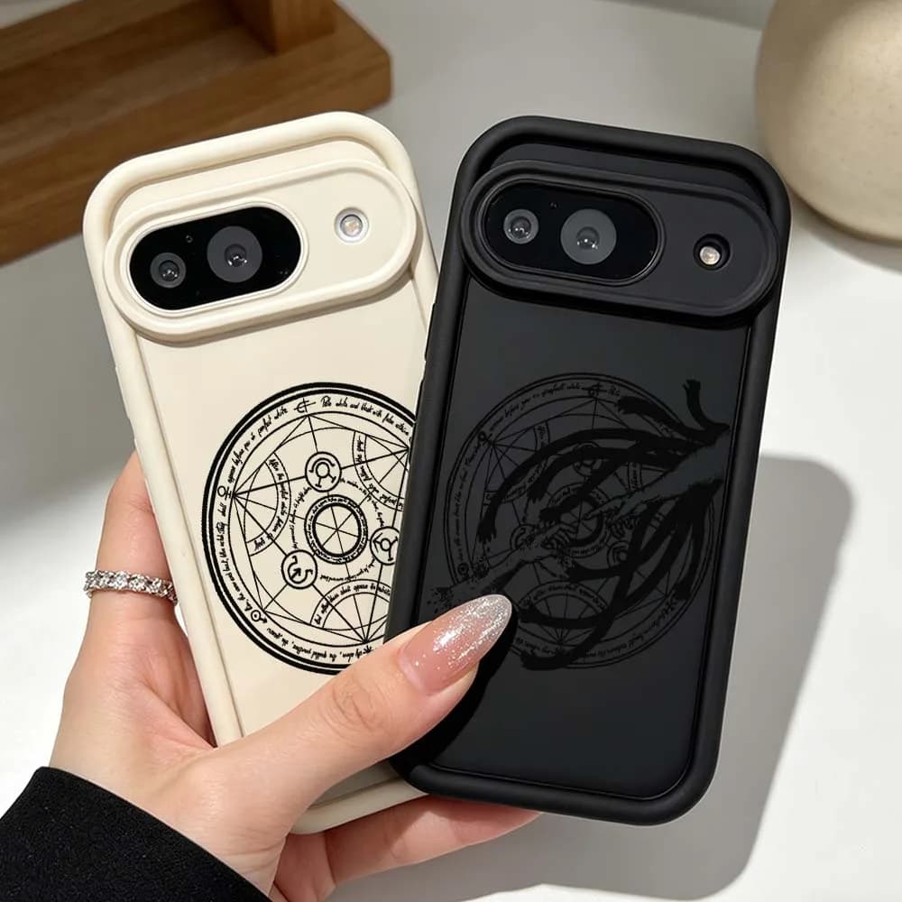 Fullmetal Alchemist Fashion Phone Case For Google Pixel 10 9 8 7 9a 8a 7a Pro XL Eye Ladder Silicone Cover