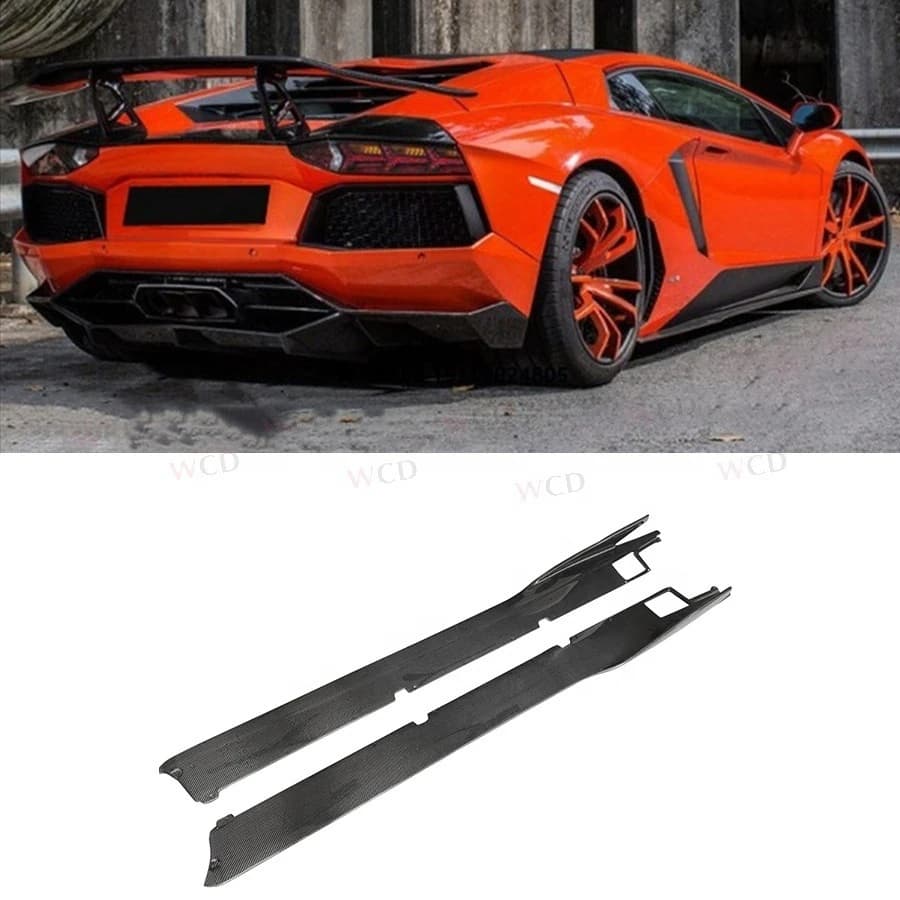 2011-2016 for  Aventador LP700 LP720 LP750 Body Kit DMC Style Carbon Fiber Side Skirt Side Bumper Spoiler New