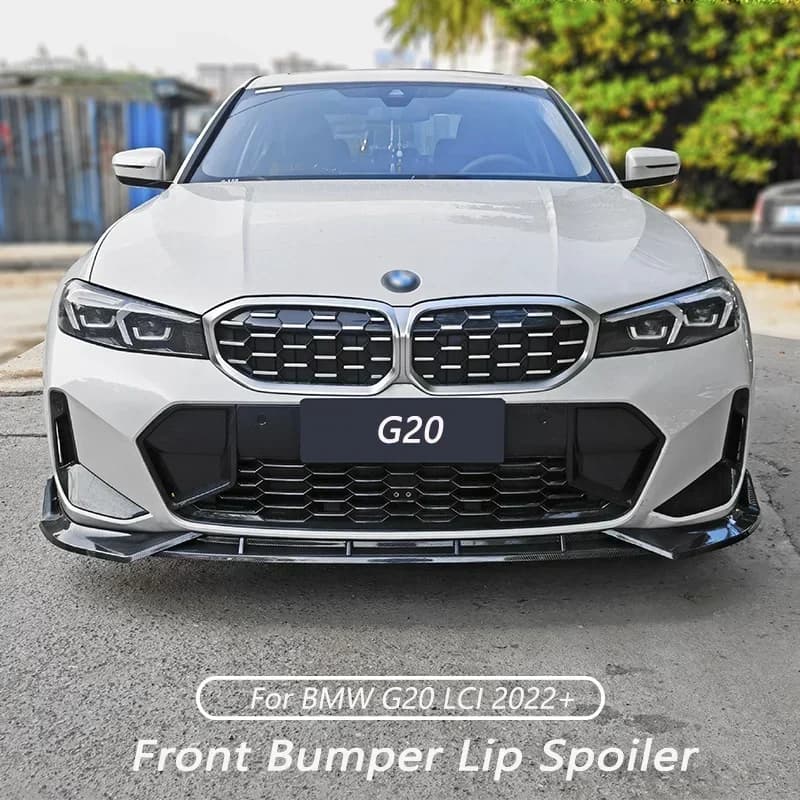 For Bmw G20 G21 LCI 2022 2023 Front Bumper Lip Spoiler Splitter Lip Chin Car Accessories Tuning Protector Guard Covers Body Kit