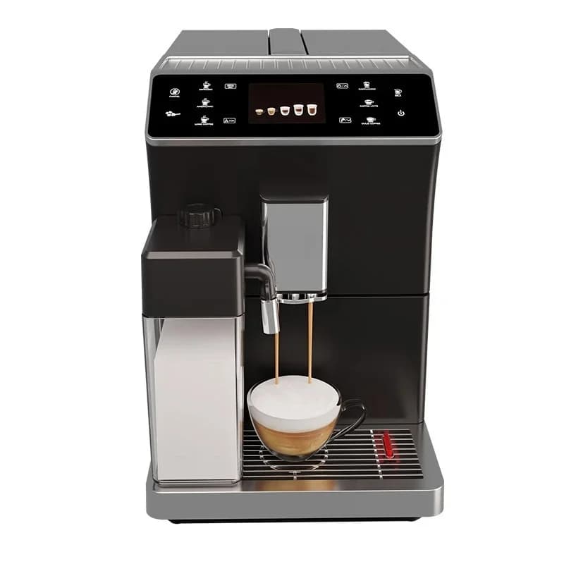 7-Level Adjustable Grinding System Automatic Italian Espresso Machine with Milk Frother