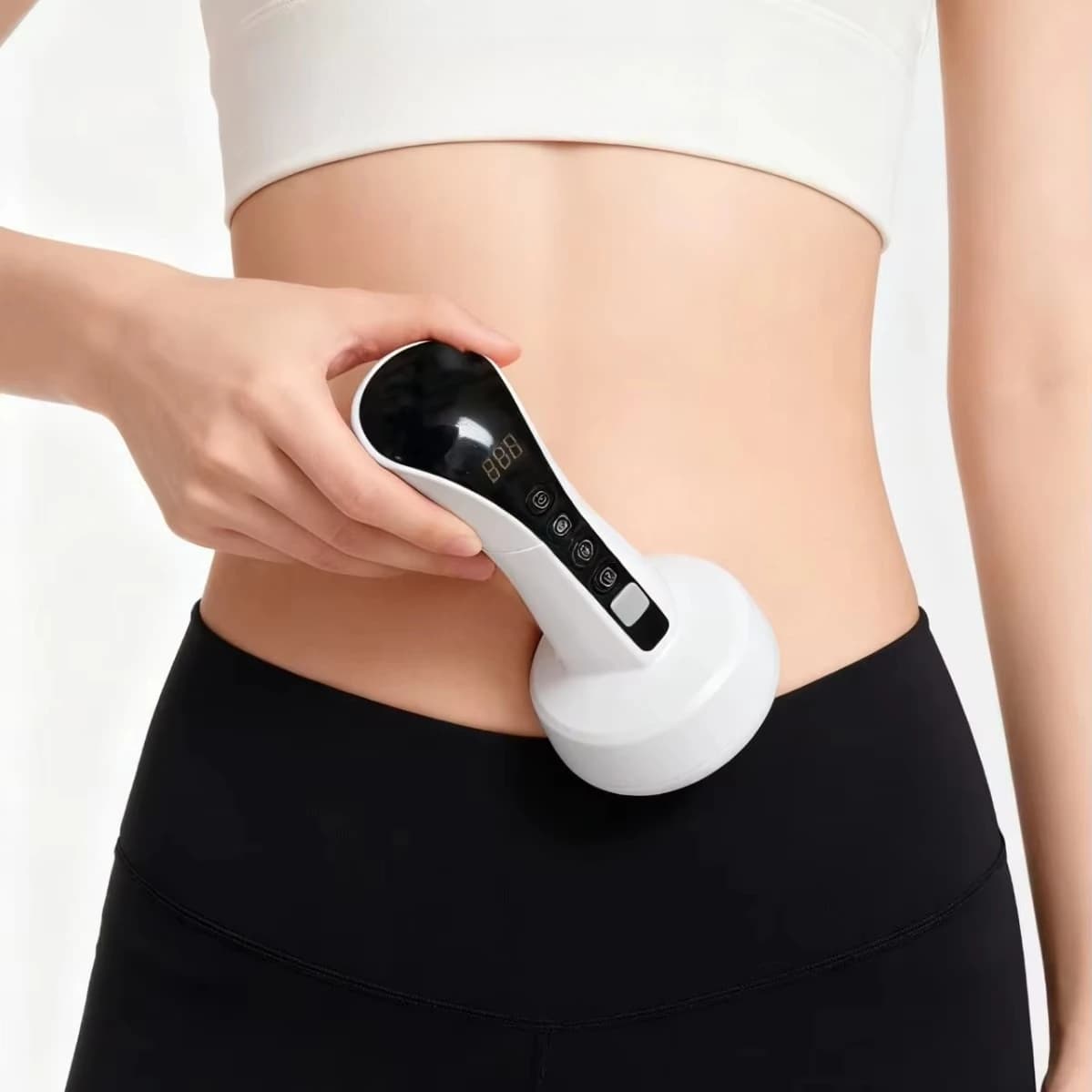 Electric plastic meridian brush massager, scraping and kneading function, suitable for abdominal use, handheld