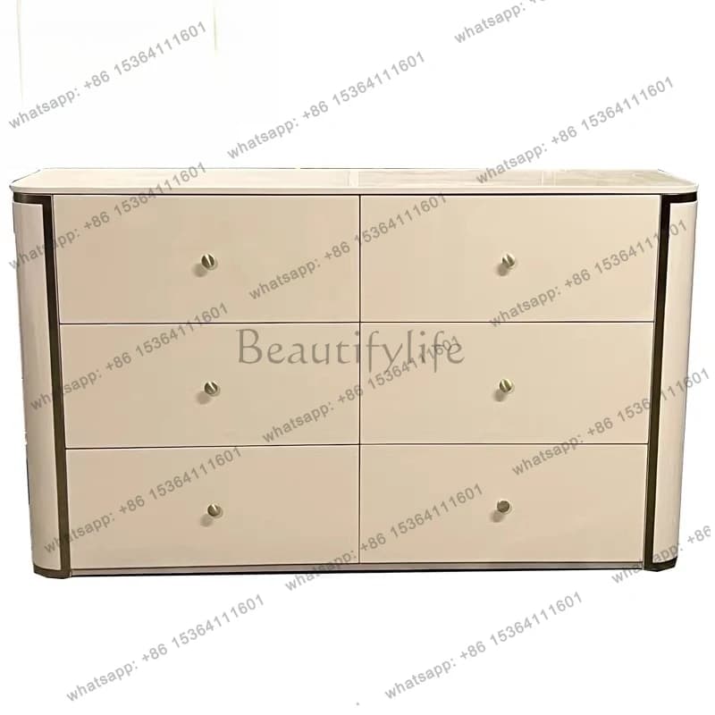 Italian light luxury high-end sideboard post-modern chest of drawers customization