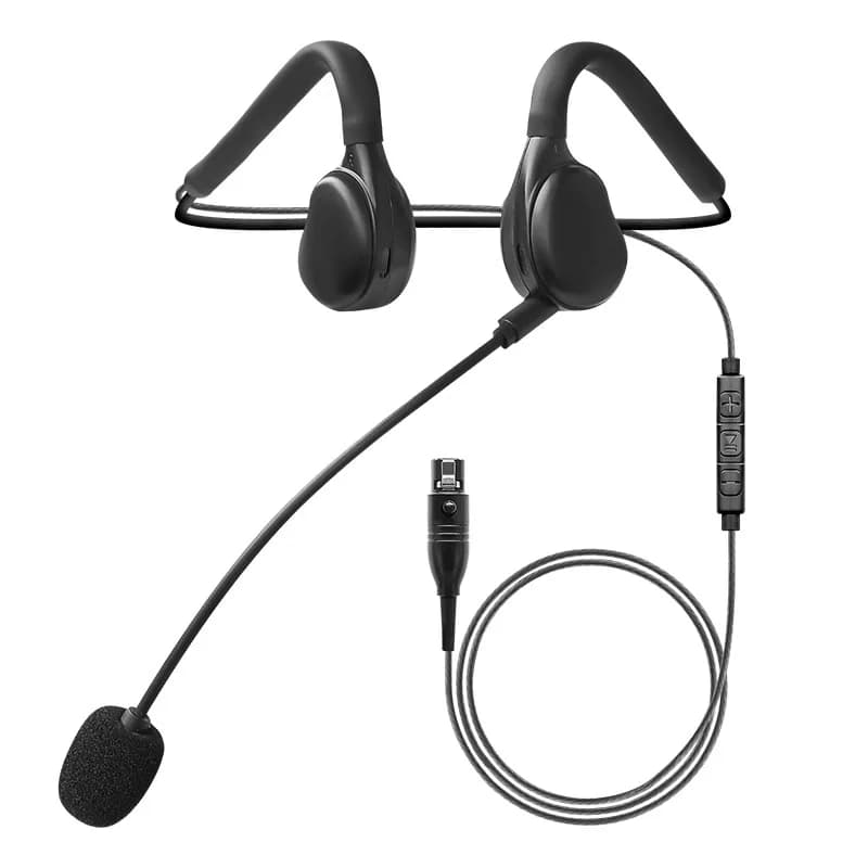 Tactical earphones, wired earphones, open words, soft rear hanging type, long-term wear does not hurt tactical communication