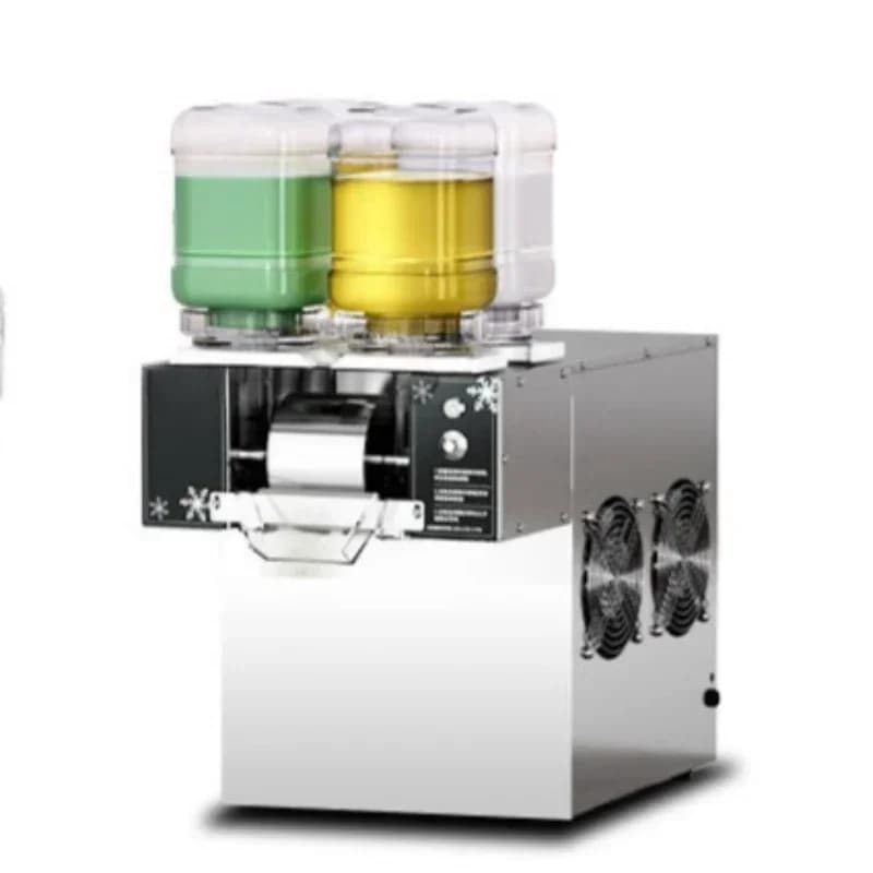 Commercial fully automatic milk ice machine, ice machine stall crushed ice one