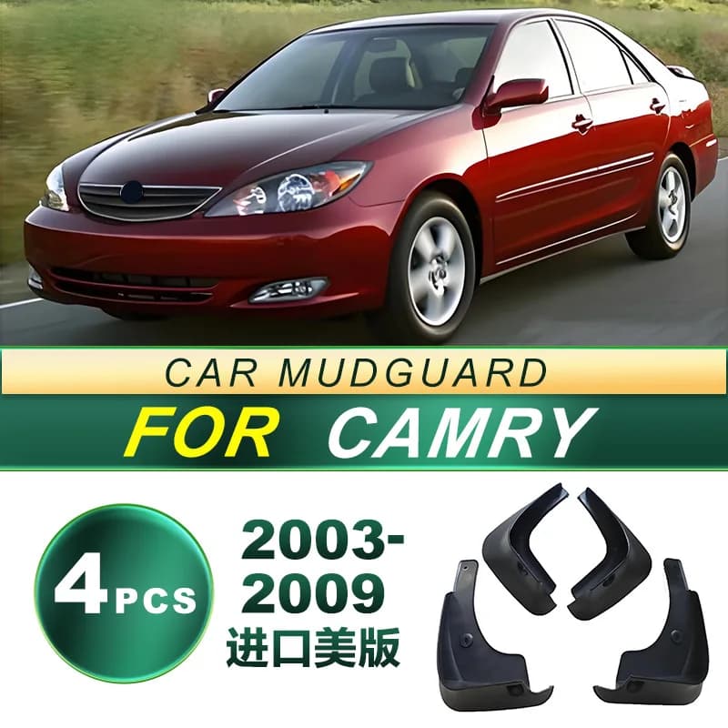 For Toyota Camry 2003-2009 US Version Mud Flaps Set Advanced Soft Rubber Mudguards Enhanced Fender Protection Upgrade