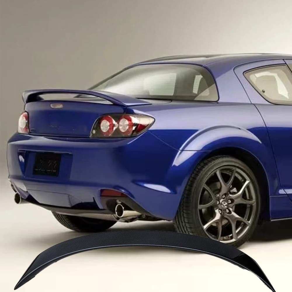 for Mazda RX8 100% carbon brazing 2003-2012 rear spoiler luggage trunk pressure wing tail wing car modification accessories