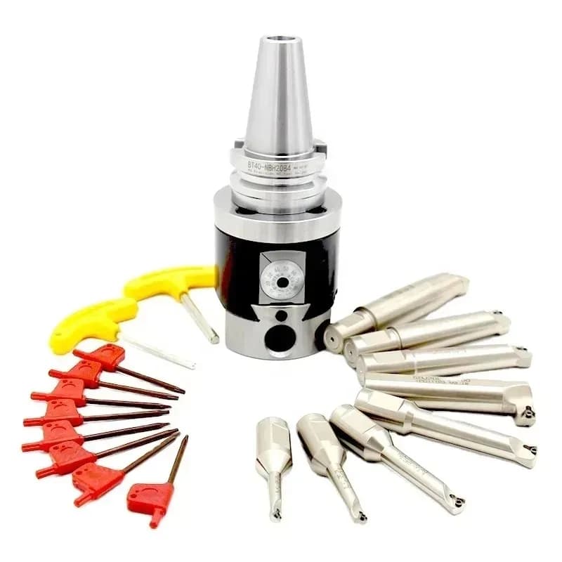 MAS403 standard BT40 NBH2084 finish Boring Head with  8pcs Boring Bars Finish boring head