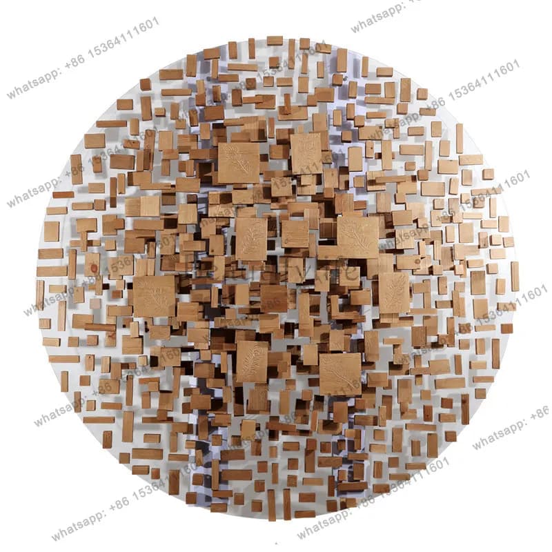 Wall decoration of large creative three-dimensional wall-mounted hotel sales office