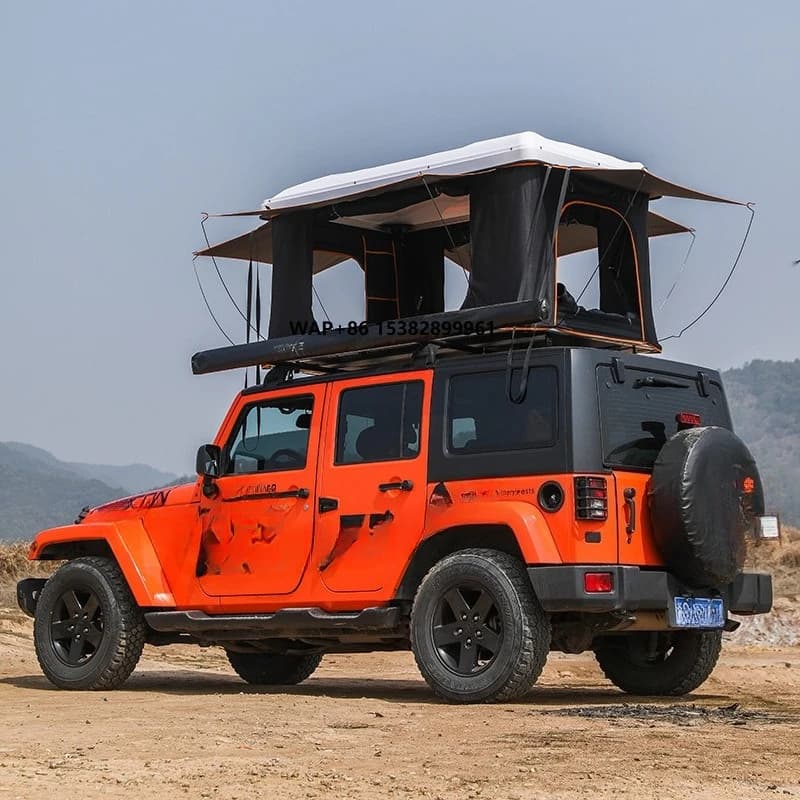 Wholesale Double Layer Z Type Tent Waterproof Oxford Material for Outdoor Car Roof Top Includes Ladder Accessories