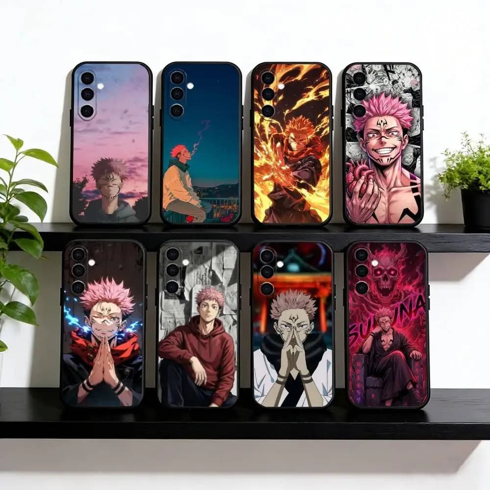 Itadori Phone Case For Samsung Galaxy A73,A72,A71,A70,A53,A52,A51,Soft Silicone Black Cover