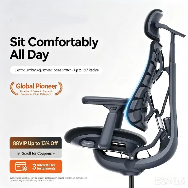 2026 "Classic" Leisure LiberNovo Dynamic Ergonomic Chair OC1 Ergonomic Chair Computer Chair Office