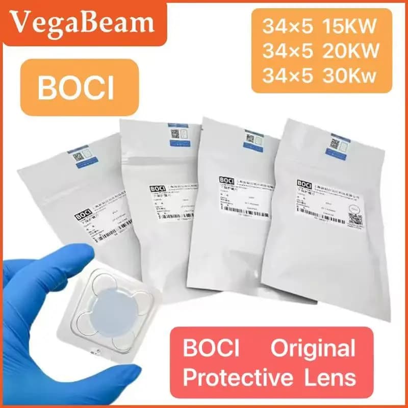 BOCI Laser Protective Lens 21.5x2 34x5 25.4x4 6kw 10kw 15kw 20kw For BOCI BLT421/441/642/641 Laser Cutting Head Protective Lens