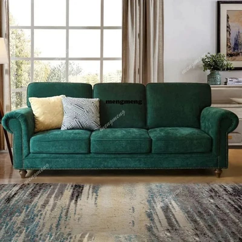 F150 Vintage Lounge Living Room Sofas European Puffs Light Luxury Ergonomics Living Room Sofas Individual Design Divano Furnitur