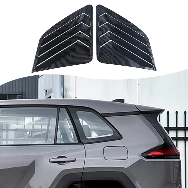 ABS Black For Toyota RAV4 Rongfang 2026+ Car Rear Triangle Shutter Cover Decorative Sticker Car Exterior Protection Accessories