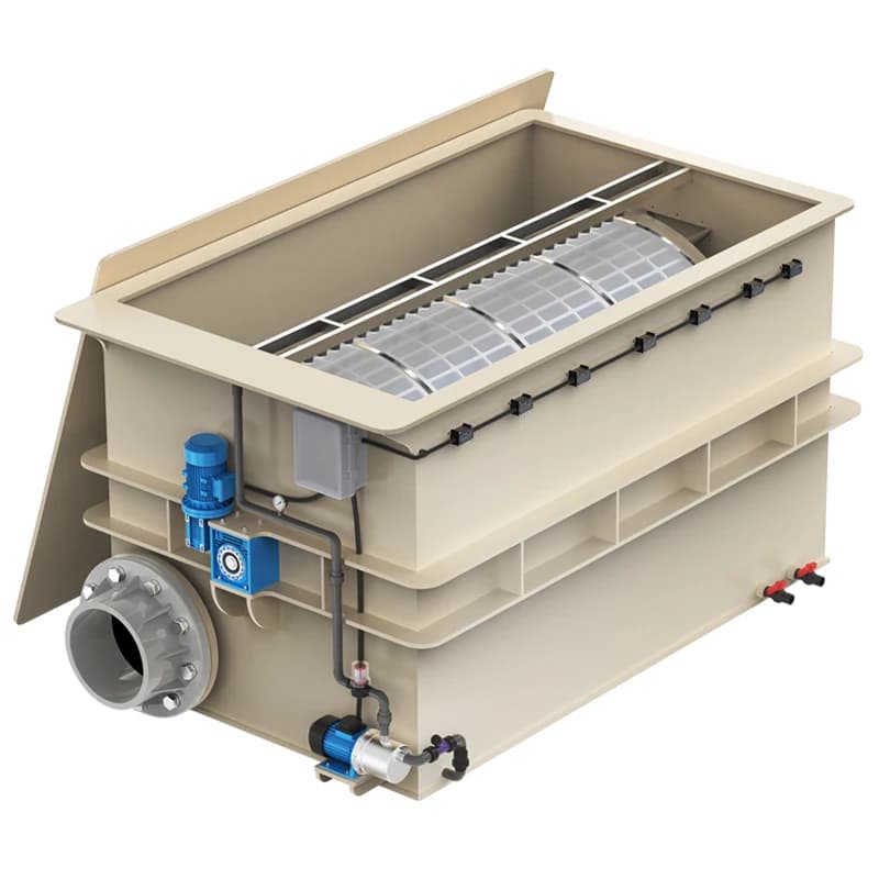 Aquaculture Fish Pond Filter Large Fish Tank Professional Net Drum Filter Industrial Rotary Drum Filter Koi Reservoir