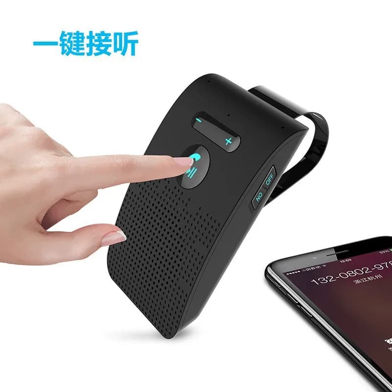 SP09 Sun‑Visor Car Bluetooth Speaker, Vehicle MP3 Player Hands‑Free Call Kit